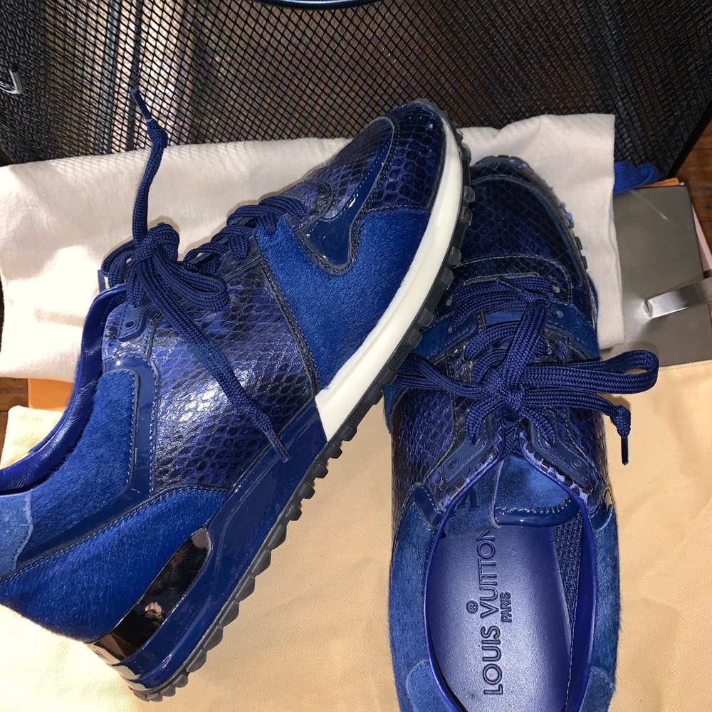 Authentic Louis Vuitton Pony & Python Sneakers - image 4